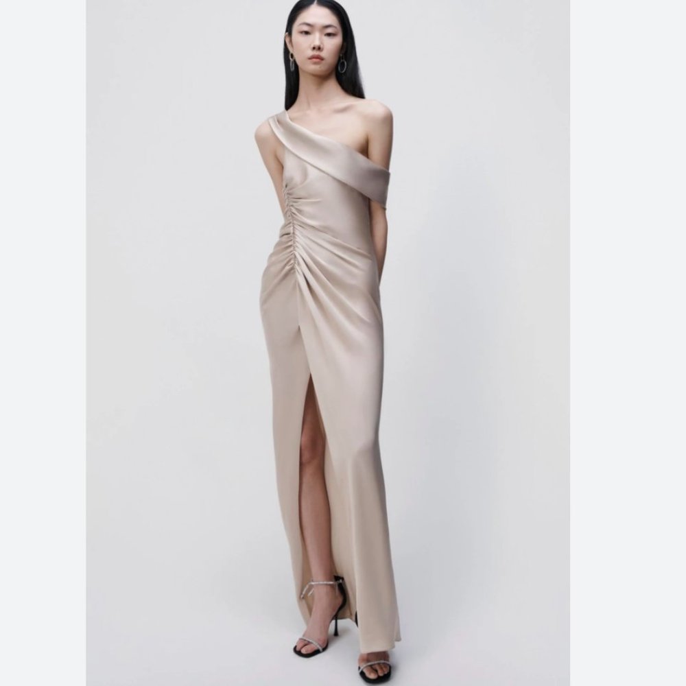 Simkhai Sahar Long Dress in Champagne NWT (Retail: $795)